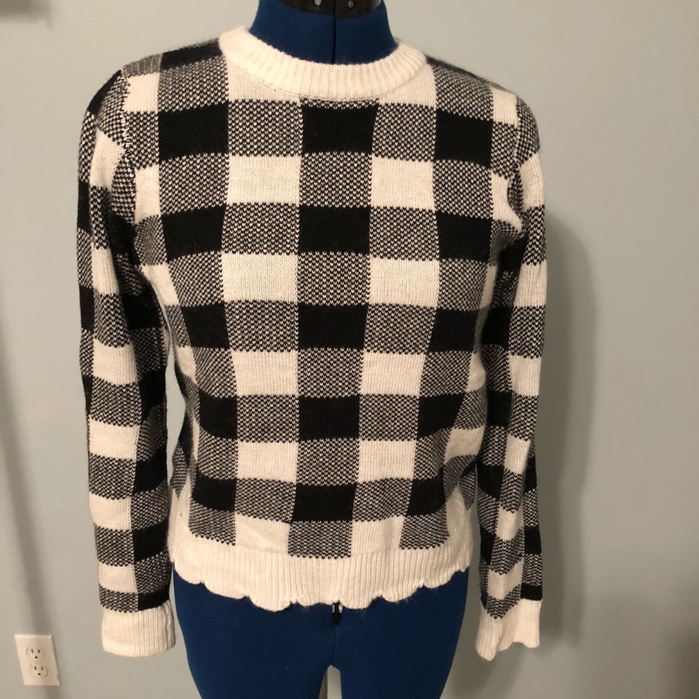 Check sweater
